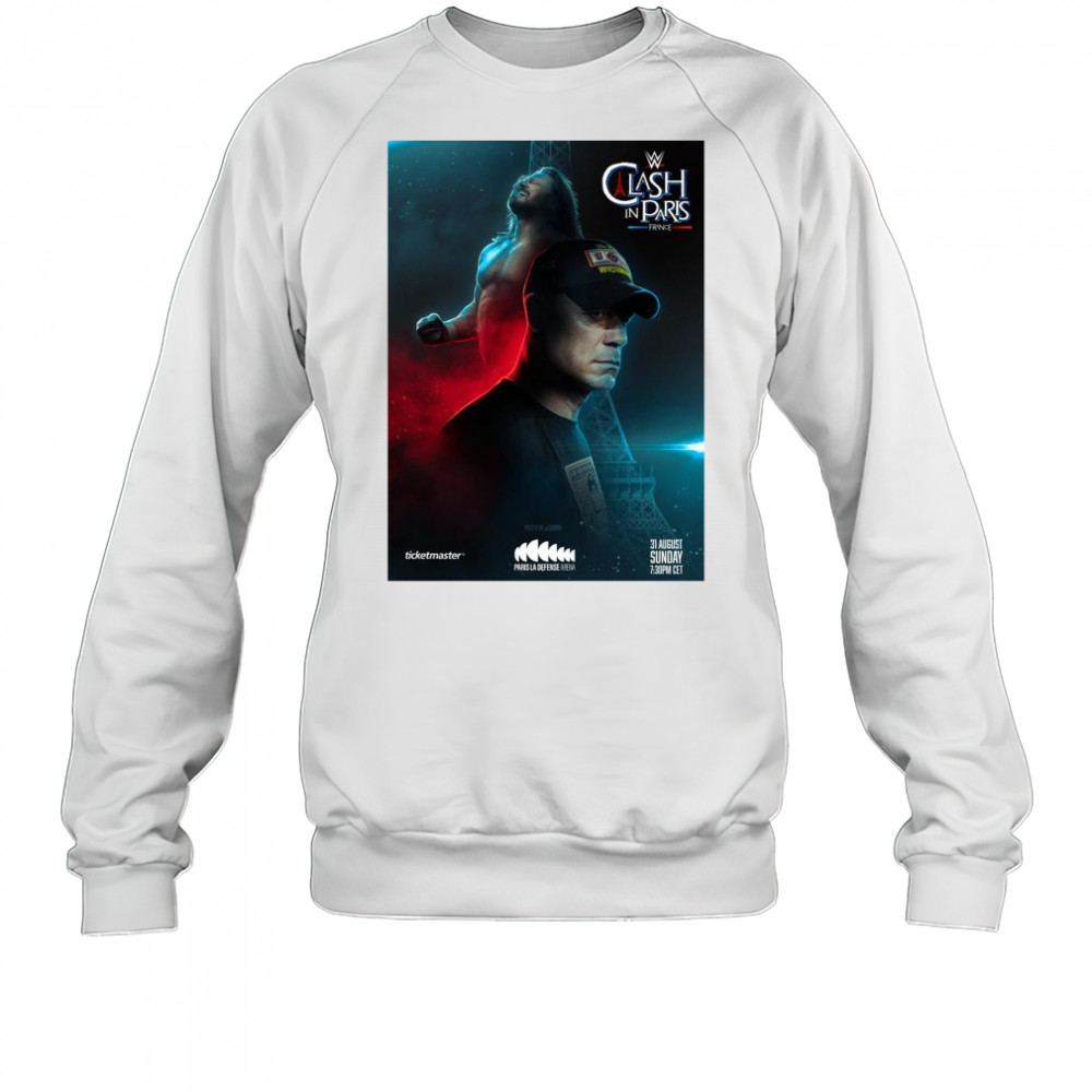 Clash In Paris France Paris La Défense Arena WWE John Cena vs AJ Styles Aug 31 2025 t-shirt Sweatshirt
