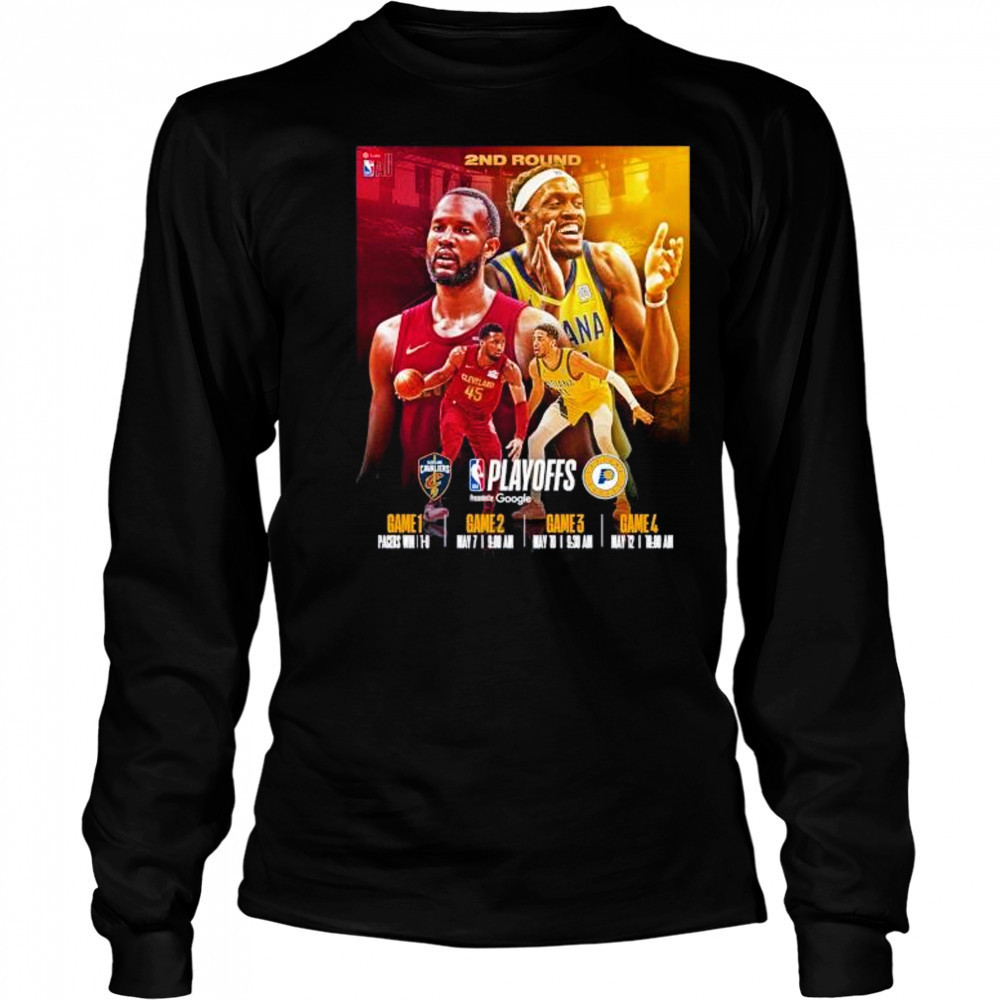 Cleveland vs Indiana Pacers 2nd round 2025 NBA Playoffs shirt Long Sleeved