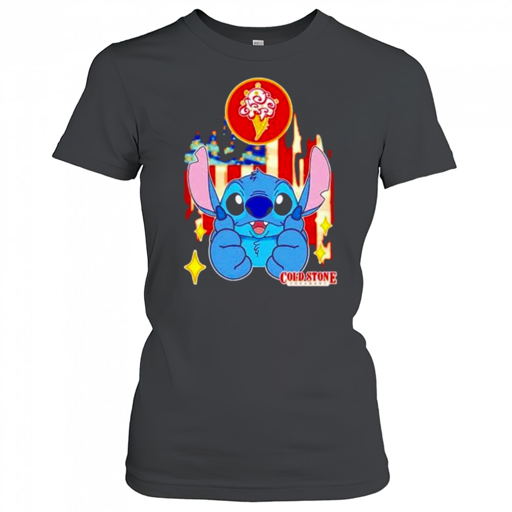 Cold Stone Stitch US flag 4th of July shirt Women's T-shirt