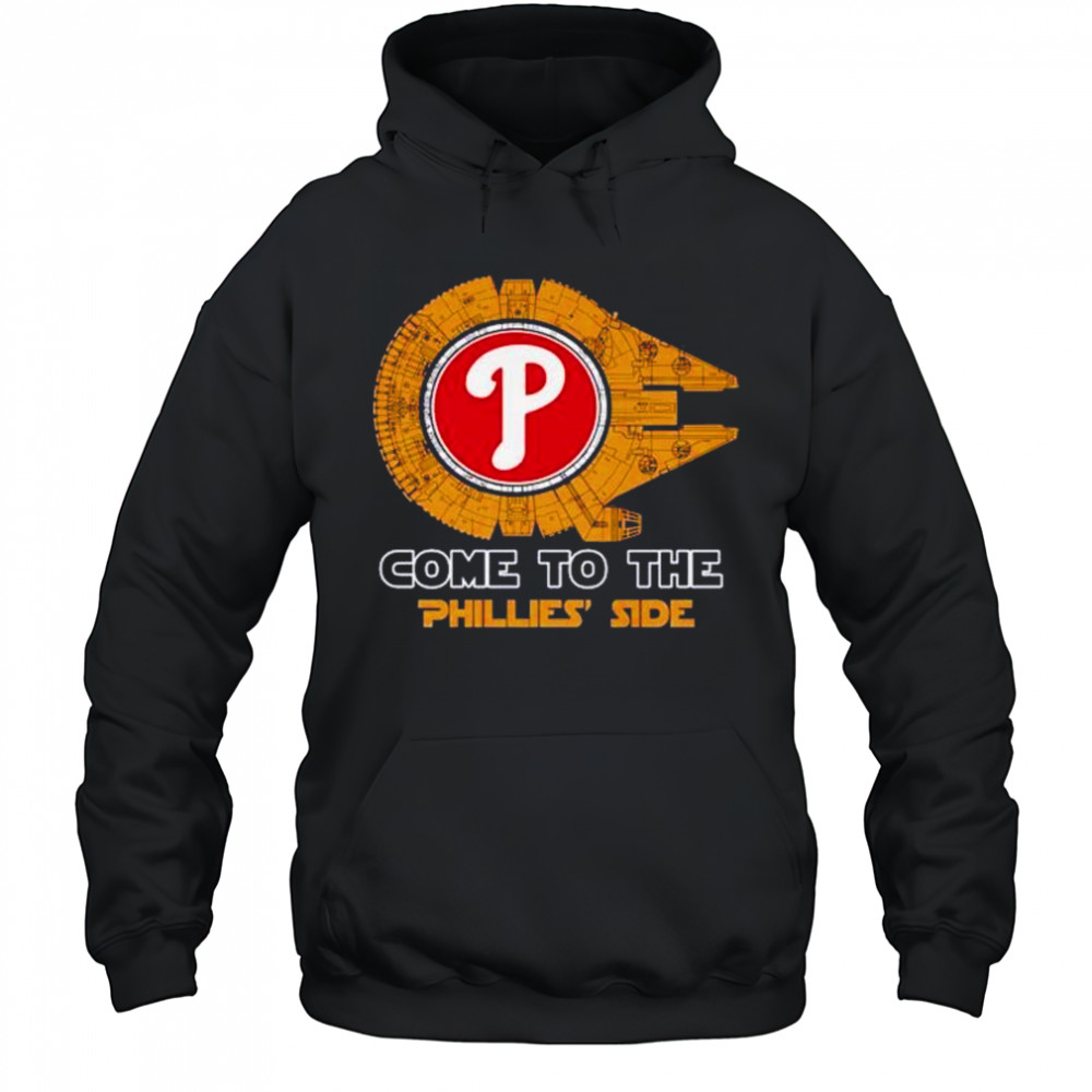 Come to the Philadelphia Phillies sde Star Wars Millennium Falcon shirt Hoodie
