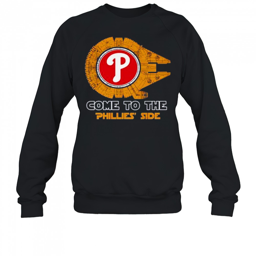 Come to the Philadelphia Phillies sde Star Wars Millennium Falcon shirt Sweatshirt