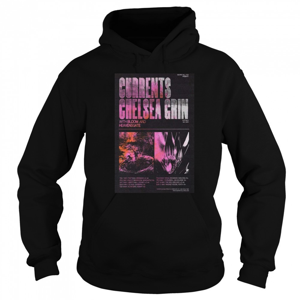 Currents Poster Australia May 2025 Tour Shirt Sweatshirt