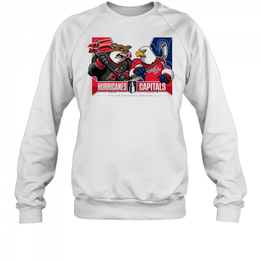 Dallas Stars Vs Carolina Hurricanes 2025 2nd Round Matchups Eastern Conference Semi Finals Mascot t-shirt Sweatshirt