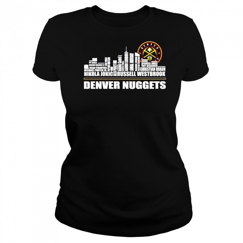 Denver Nuggets logo city names shirt Women's T-shirt