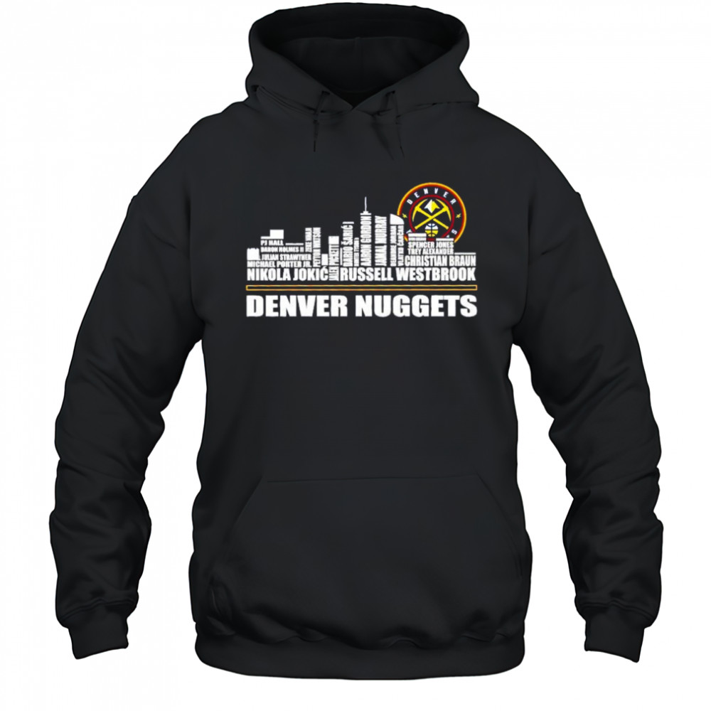 Denver Nuggets logo city names shirt Hoodie
