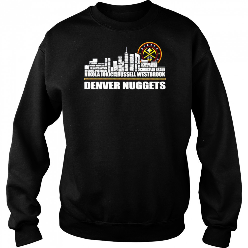 Denver Nuggets logo city names shirt Hoodie