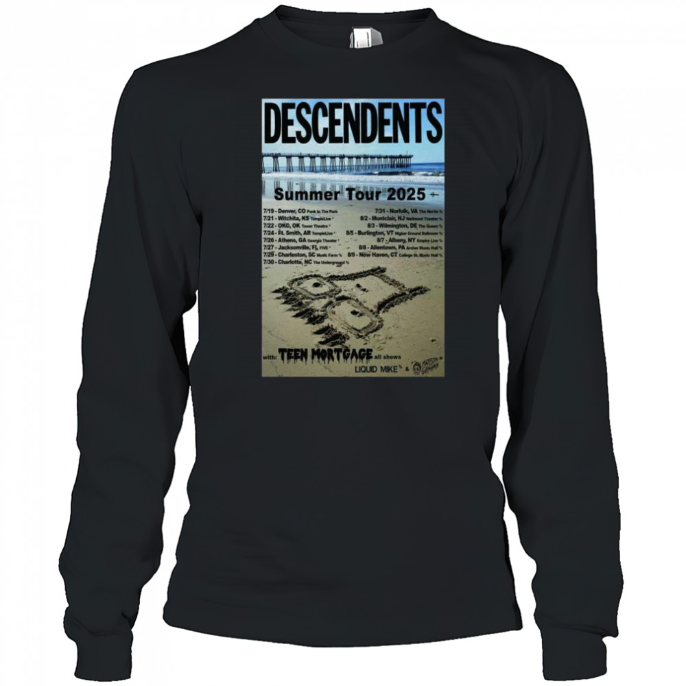 Descendents Summer Tour 2025 with Teen Mortgage t-shirt Long Sleeved