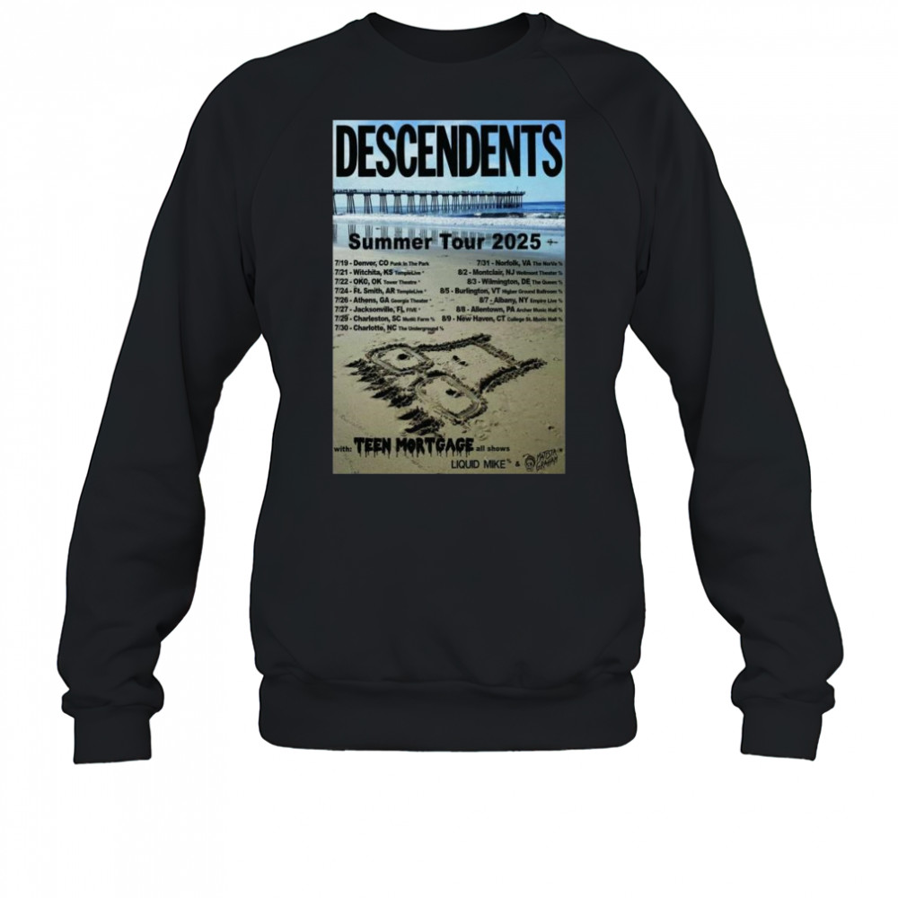 Descendents Summer Tour 2025 with Teen Mortgage t-shirt Sweatshirt