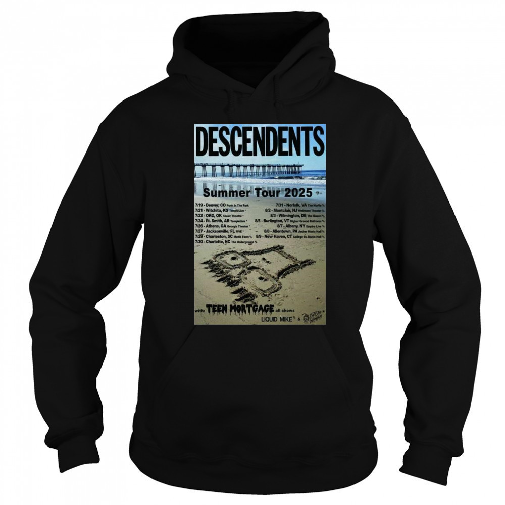 Descendents Summer Tour 2025 with Teen Mortgage t-shirt Sweatshirt