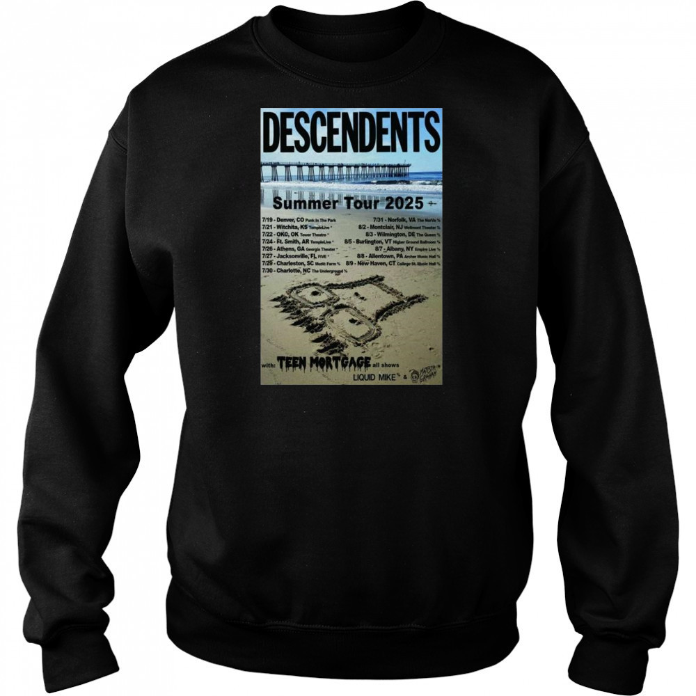 Descendents Summer Tour 2025 with Teen Mortgage t-shirt Hoodie