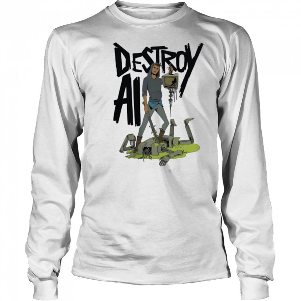 Destroy all humans shirt Long Sleeved