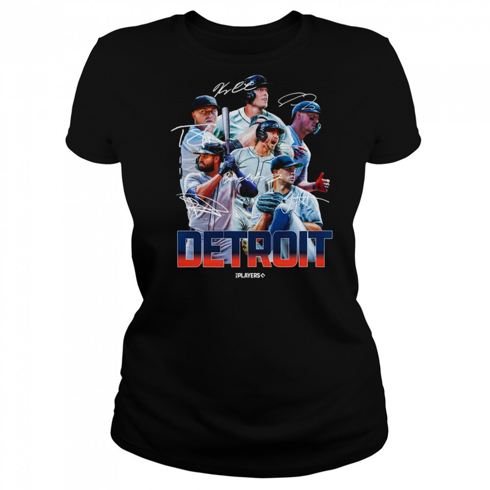 Detroit Tigers MLB Baseball Players Signatures Series 2025 t-shirt Women's T-shirt