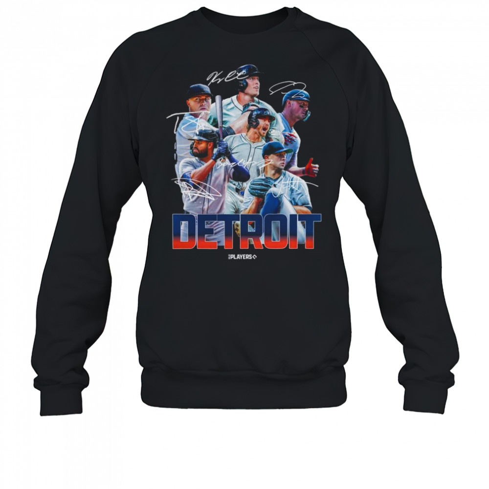 Detroit Tigers MLB Baseball Players Signatures Series 2025 t-shirt Sweatshirt
