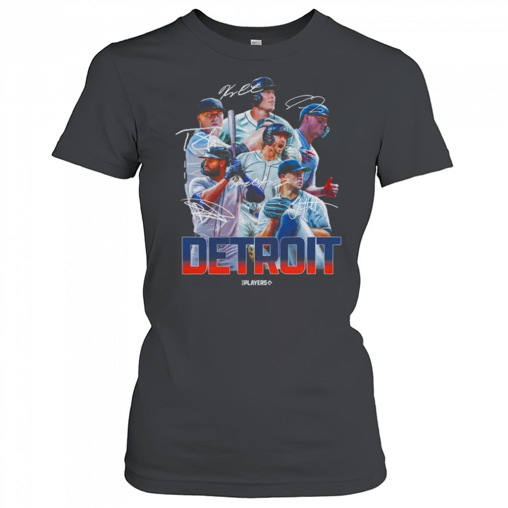 Detroit Tigers MLB Baseball Players Signatures Series 2025 t-shirt Women's T-shirt