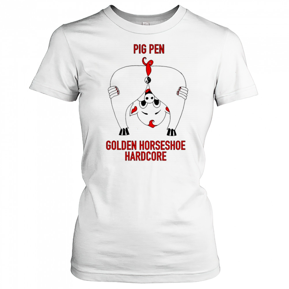 Down Right Pig Pen Pig Pen Ringer Shirt Women's T-shirt
