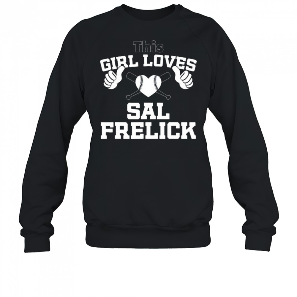 Ella Vancuyk Wearing This Girl Loves Sal Frelick Milwaukee Brewers t-shirt Sweatshirt