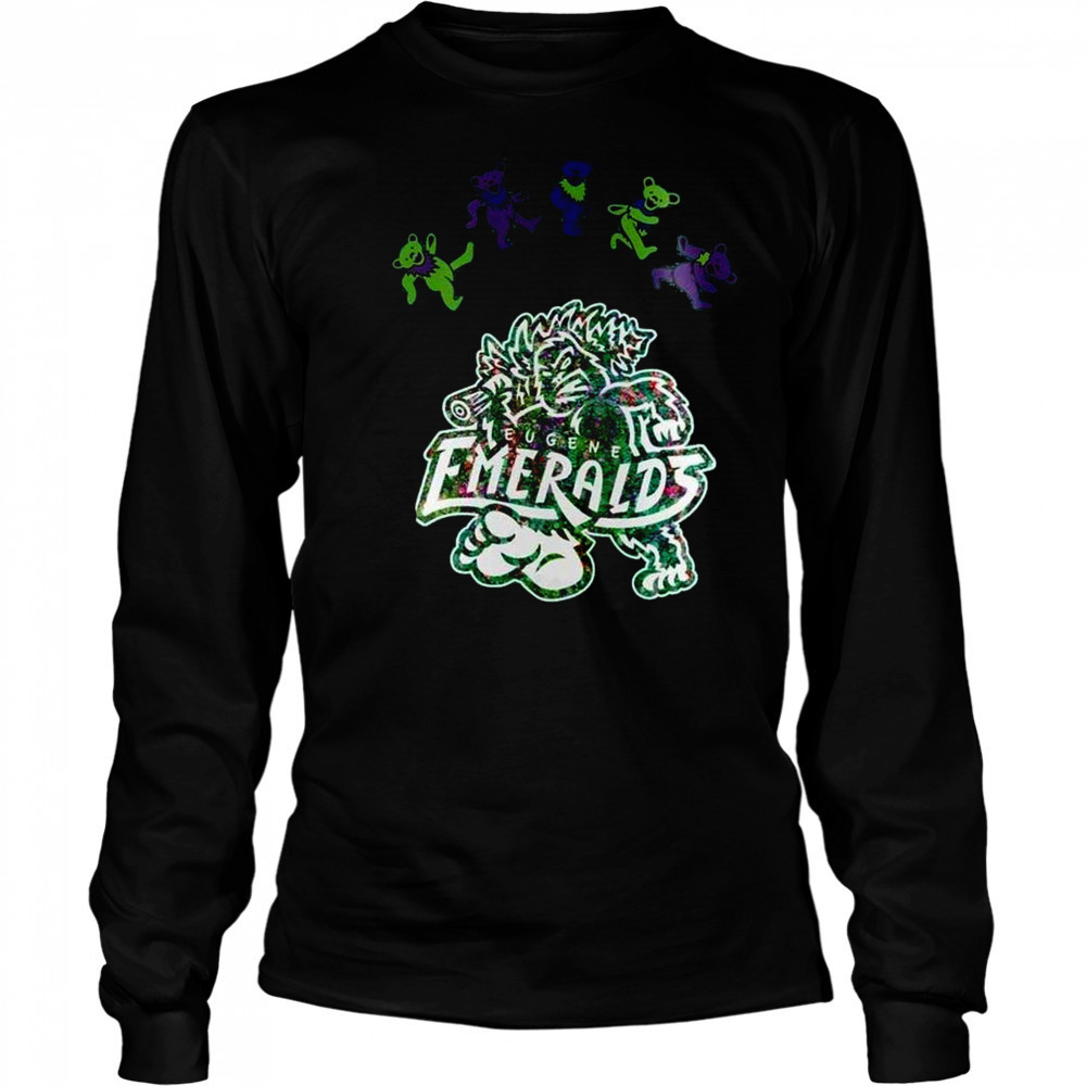 Eugene Emeralds Grateful Dead 60th Anniversary 2025 Baseball Shirt Long Sleeved