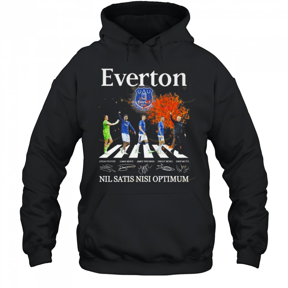 Everton Nil Satis Nisi Optimum Signatures Walking Shirt Hoodie