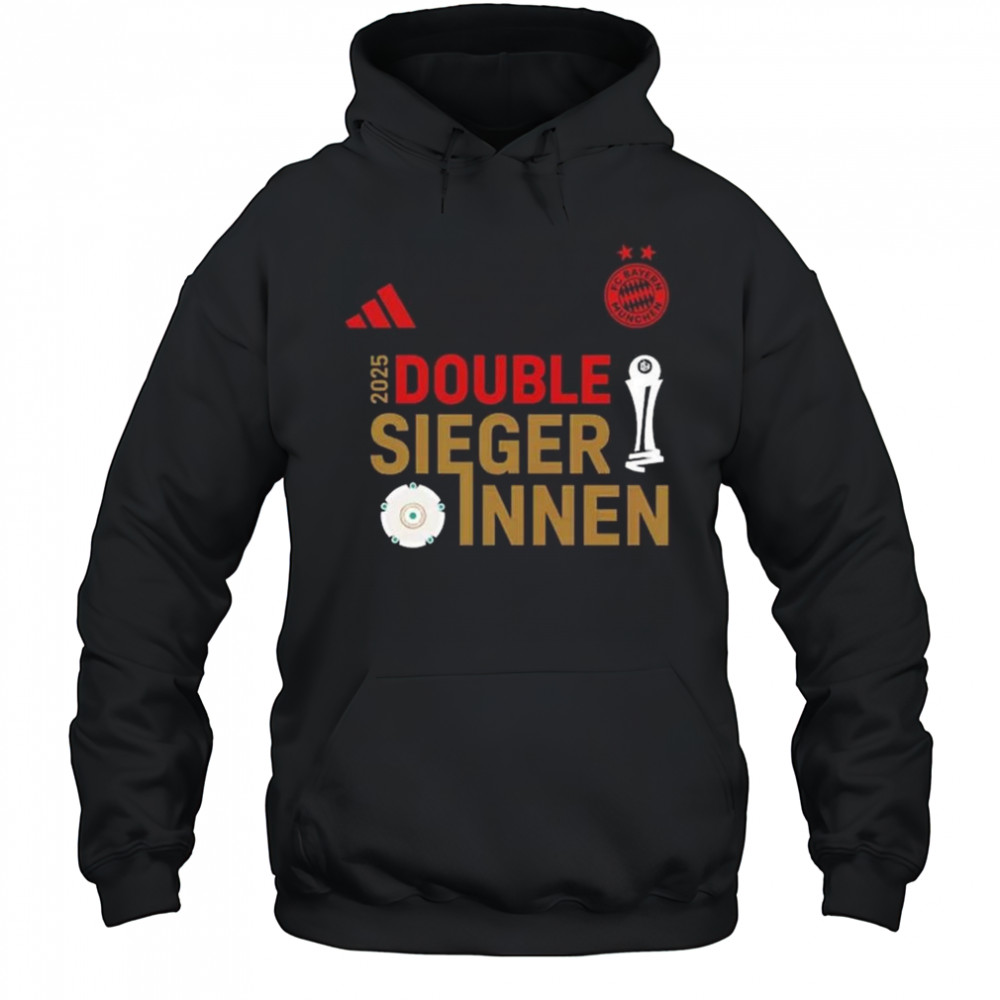 FC Bayern Munich Deutscher Meister 2025 Double Siegerinnen Shirt Hoodie