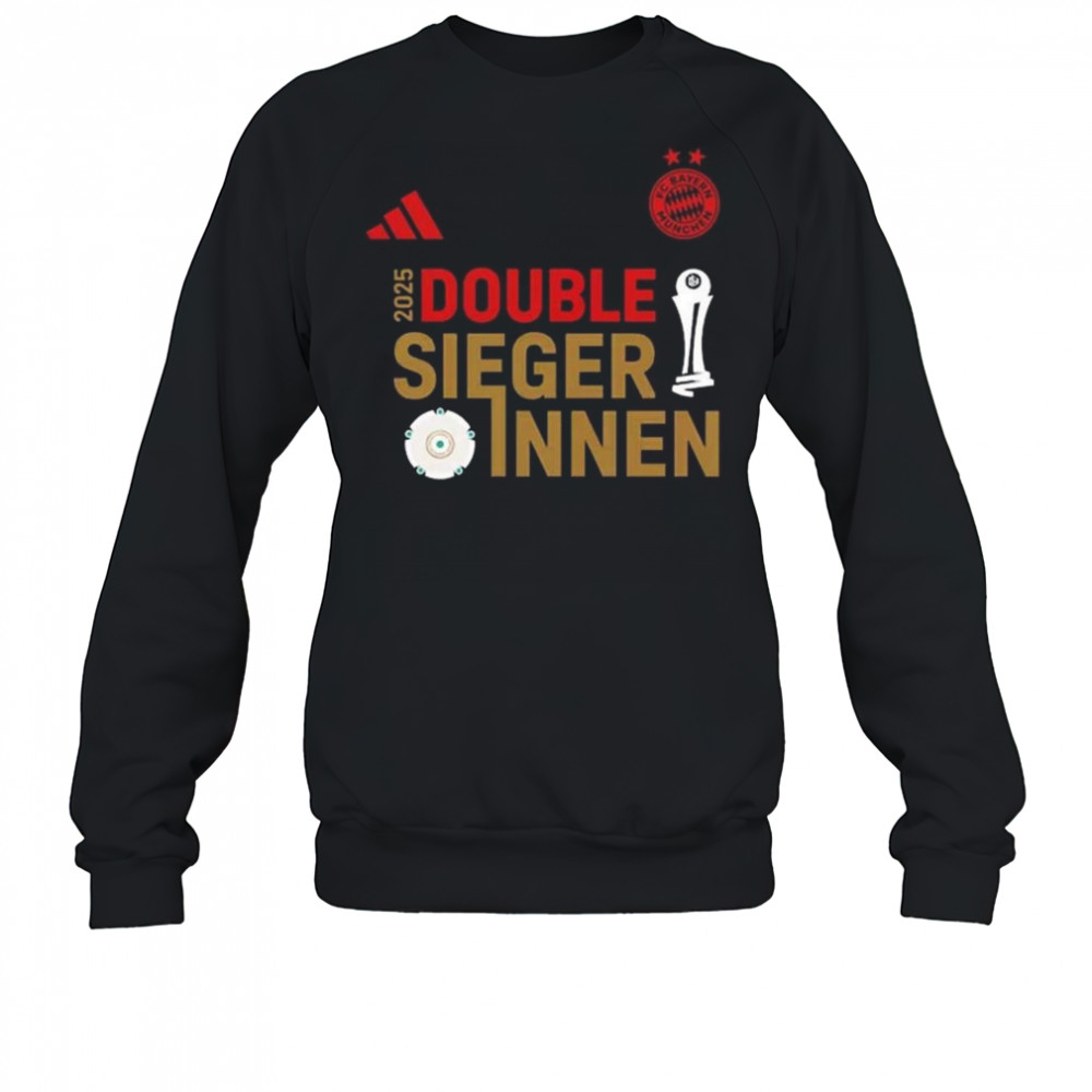 FC Bayern Munich Deutscher Meister 2025 Double Siegerinnen Shirt Sweatshirt