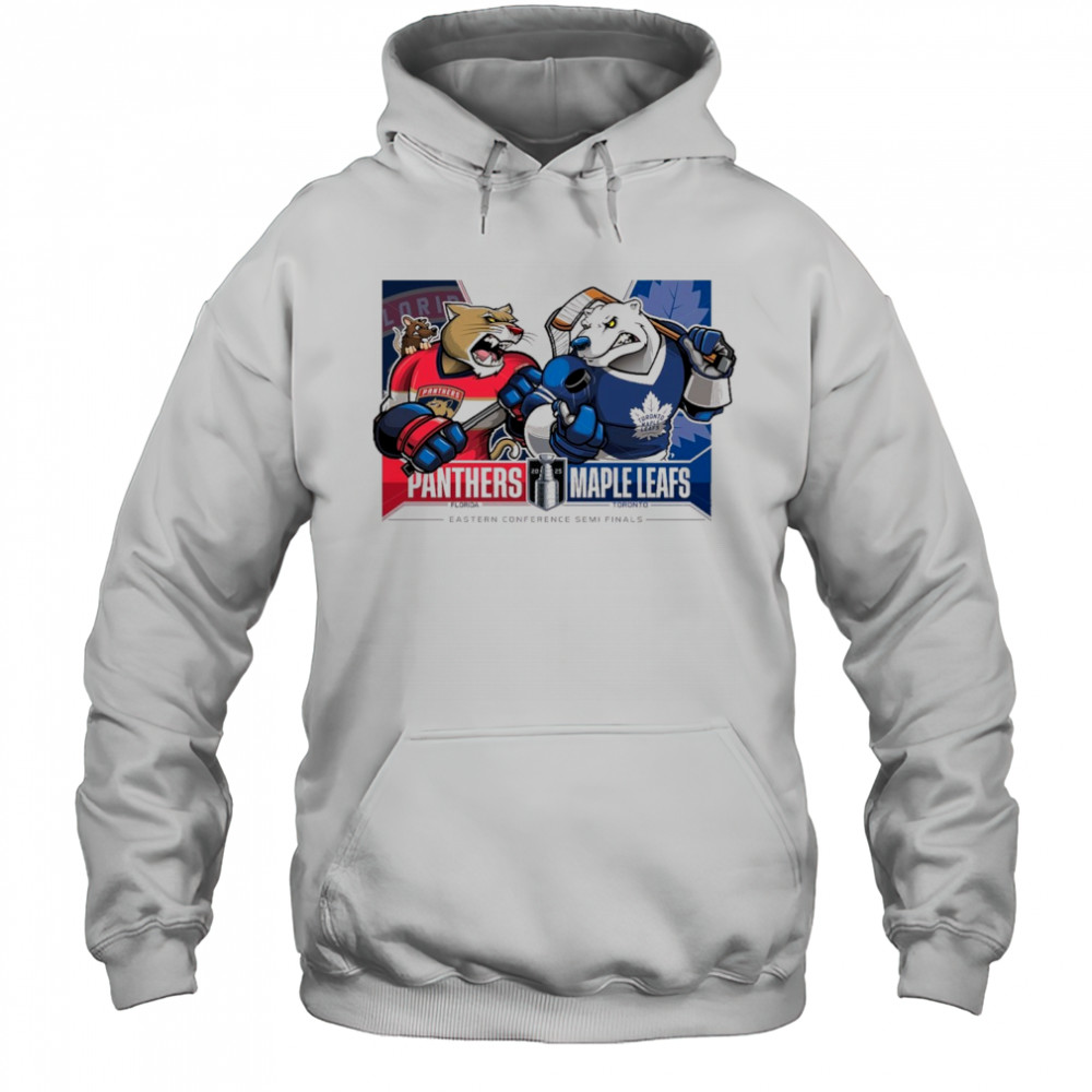 Florida Panthers Vs Toronto Maple Leafs 2025 2nd Round Matchups Eastern Conference Semi Finals Mascot t-shirt Hoodie