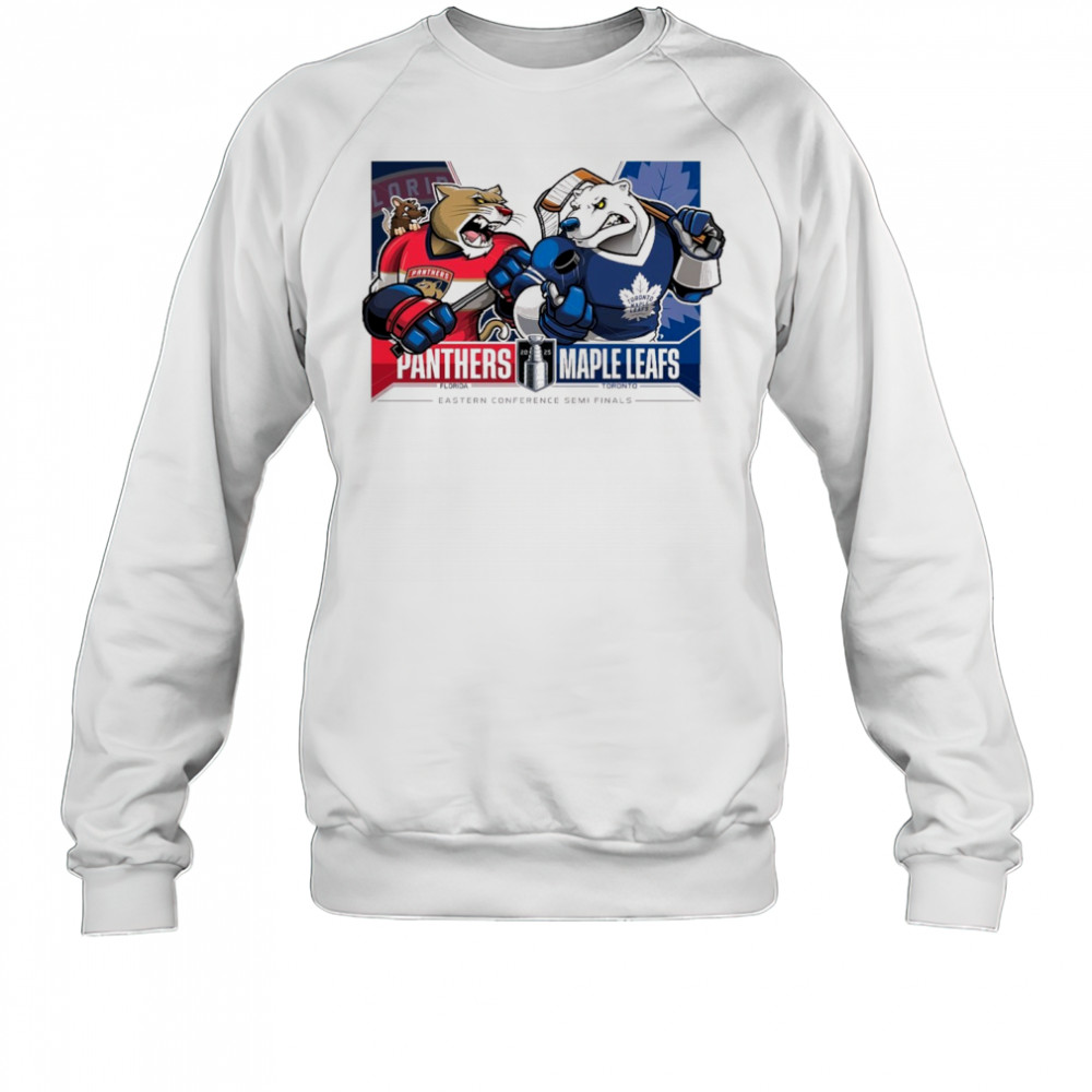 Florida Panthers Vs Toronto Maple Leafs 2025 2nd Round Matchups Eastern Conference Semi Finals Mascot t-shirt Sweatshirt