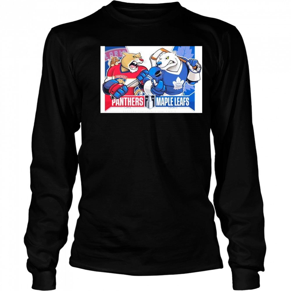 Florida Panthers vs Toronto Maple Leafs 2025 Stanley cup mascot shirt Long Sleeved