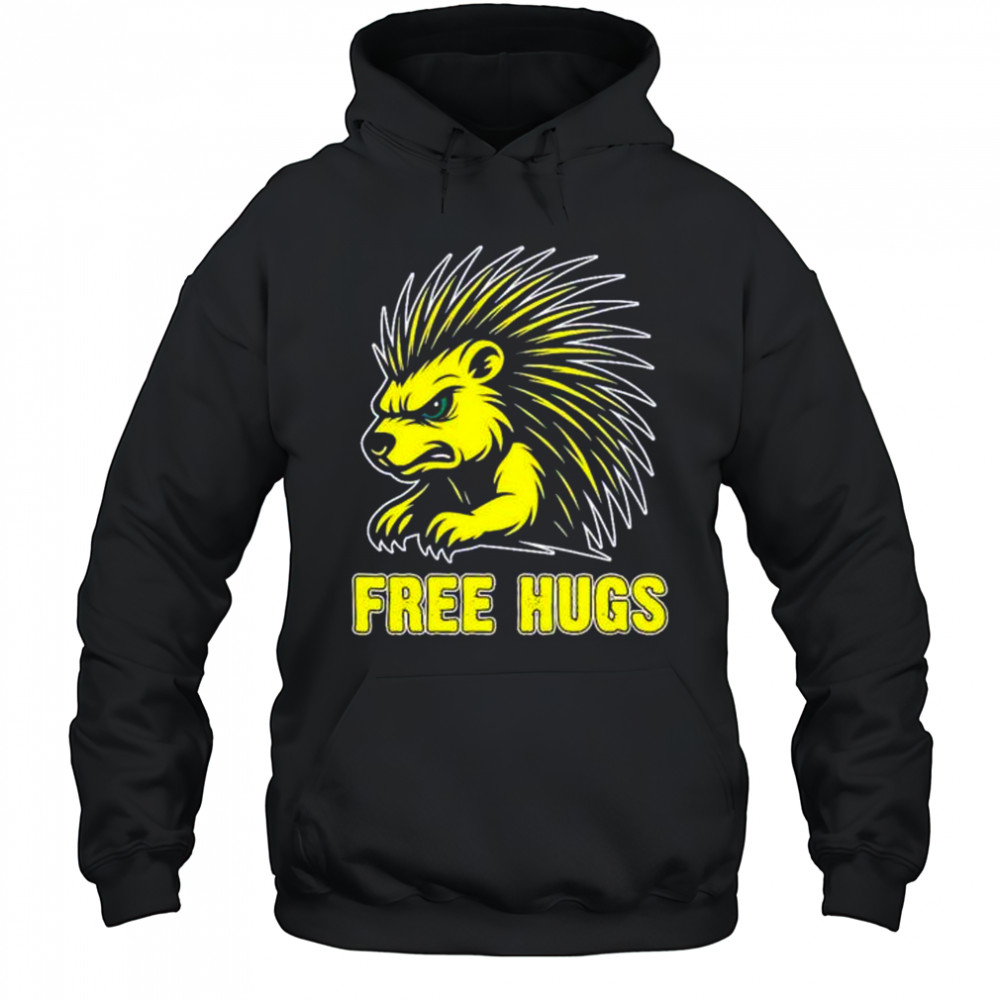 Free hugs libertarian porcupine shirt Hoodie