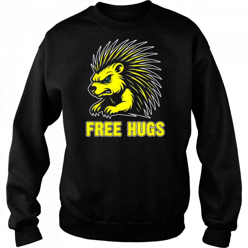 Free hugs libertarian porcupine shirt Hoodie