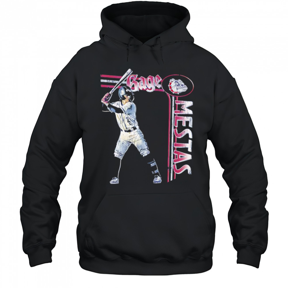 Gage Mestas Gonzaga baseball retro illustrated shirt Hoodie
