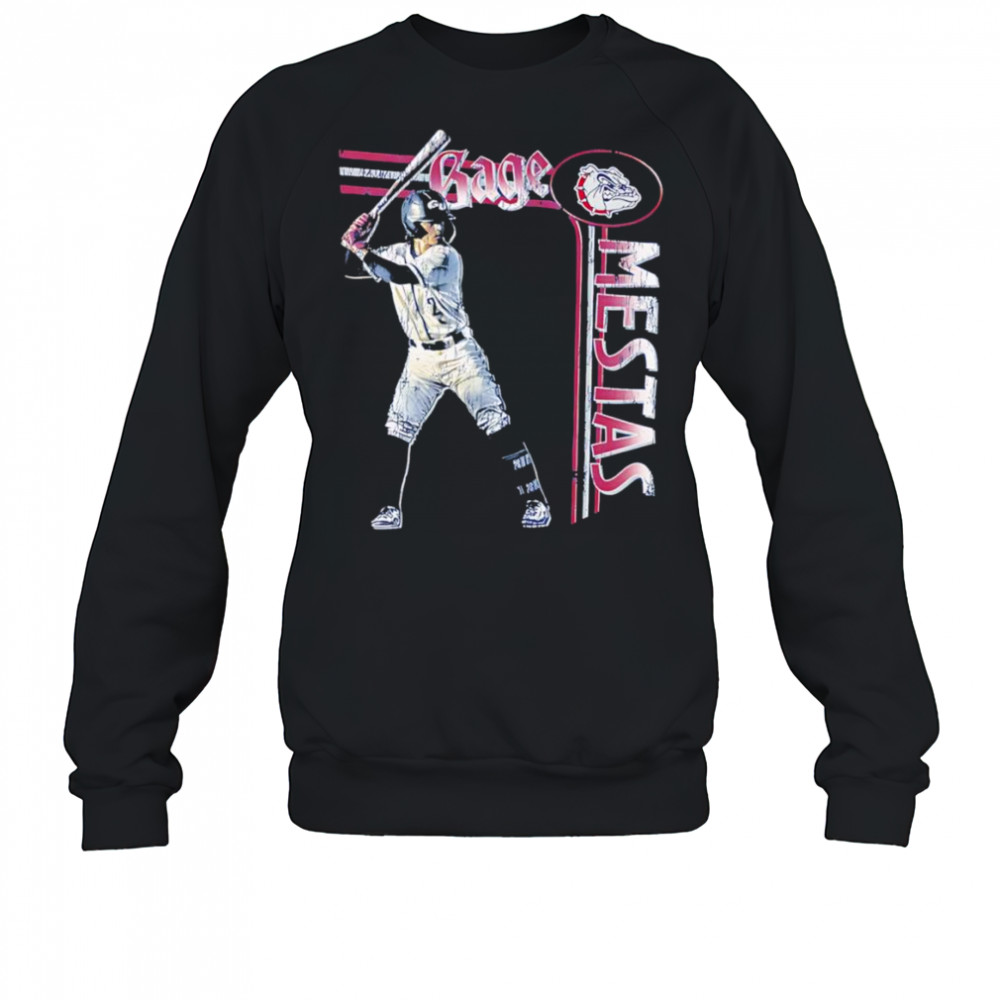 Gage Mestas Gonzaga baseball retro illustrated shirt Sweatshirt