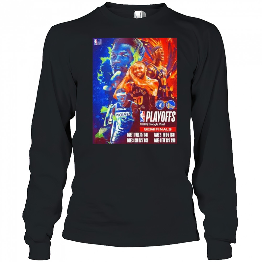 Game 1 of the Western Conference Semi-Final Minnesota and Golden State shirt Long Sleeved