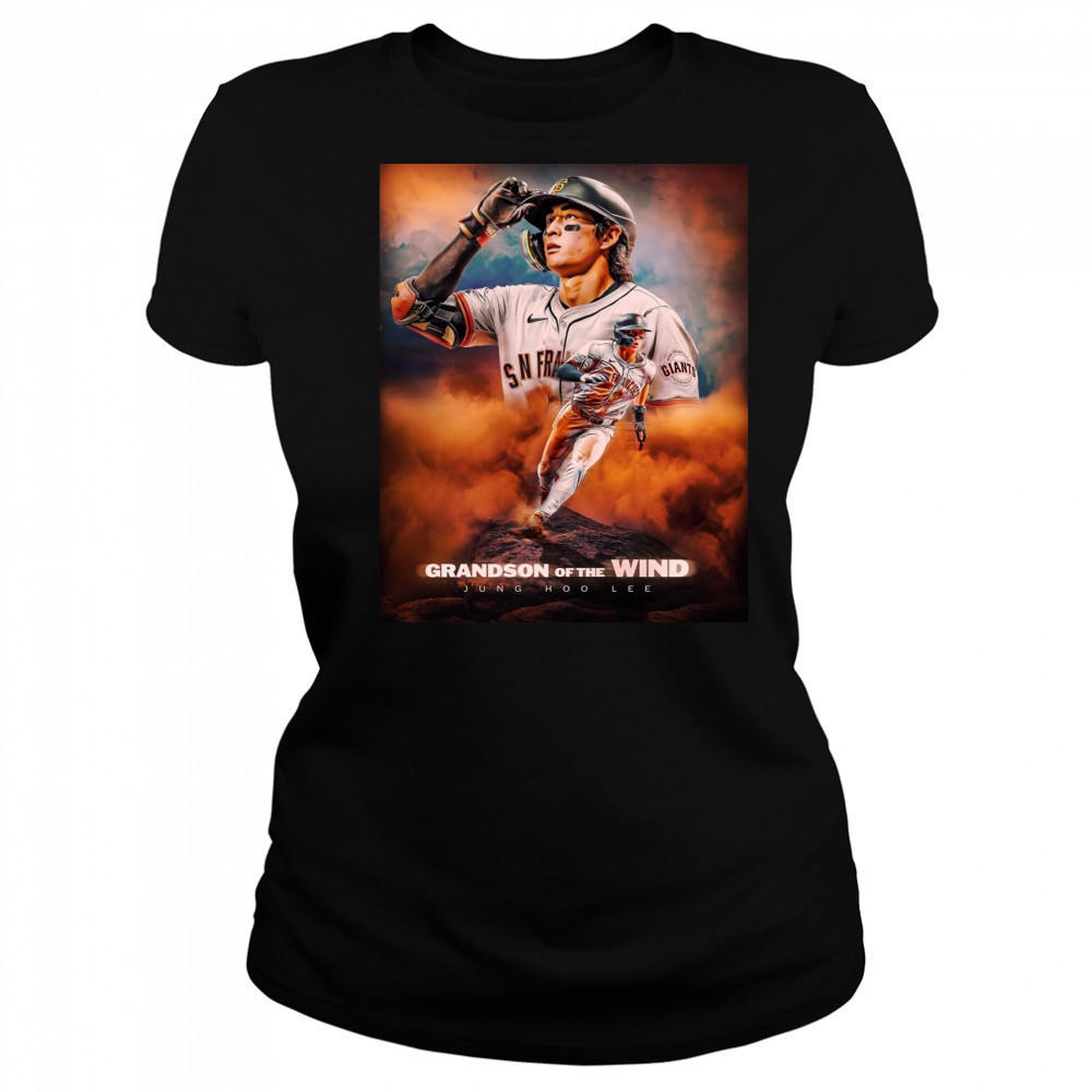 Grandson Of The Wind Jung Hoo Lee San Francisco Giants Baseball Poster t-shirt Women's T-shirt