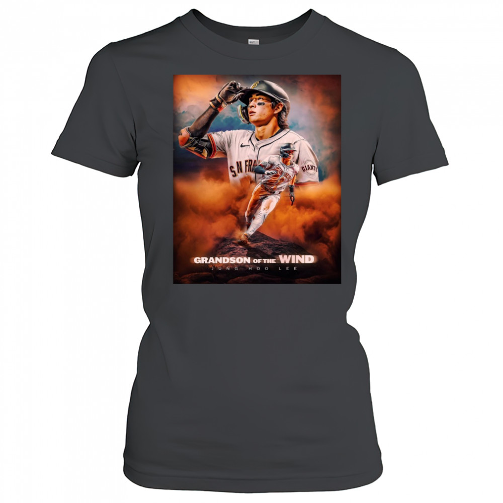 Grandson Of The Wind Jung Hoo Lee San Francisco Giants Baseball Poster t-shirt Women's T-shirt