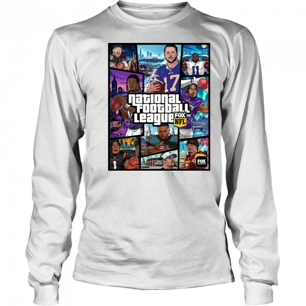 GTA VI NFL Edition National Football League 2026 t-shirt Long Sleeved