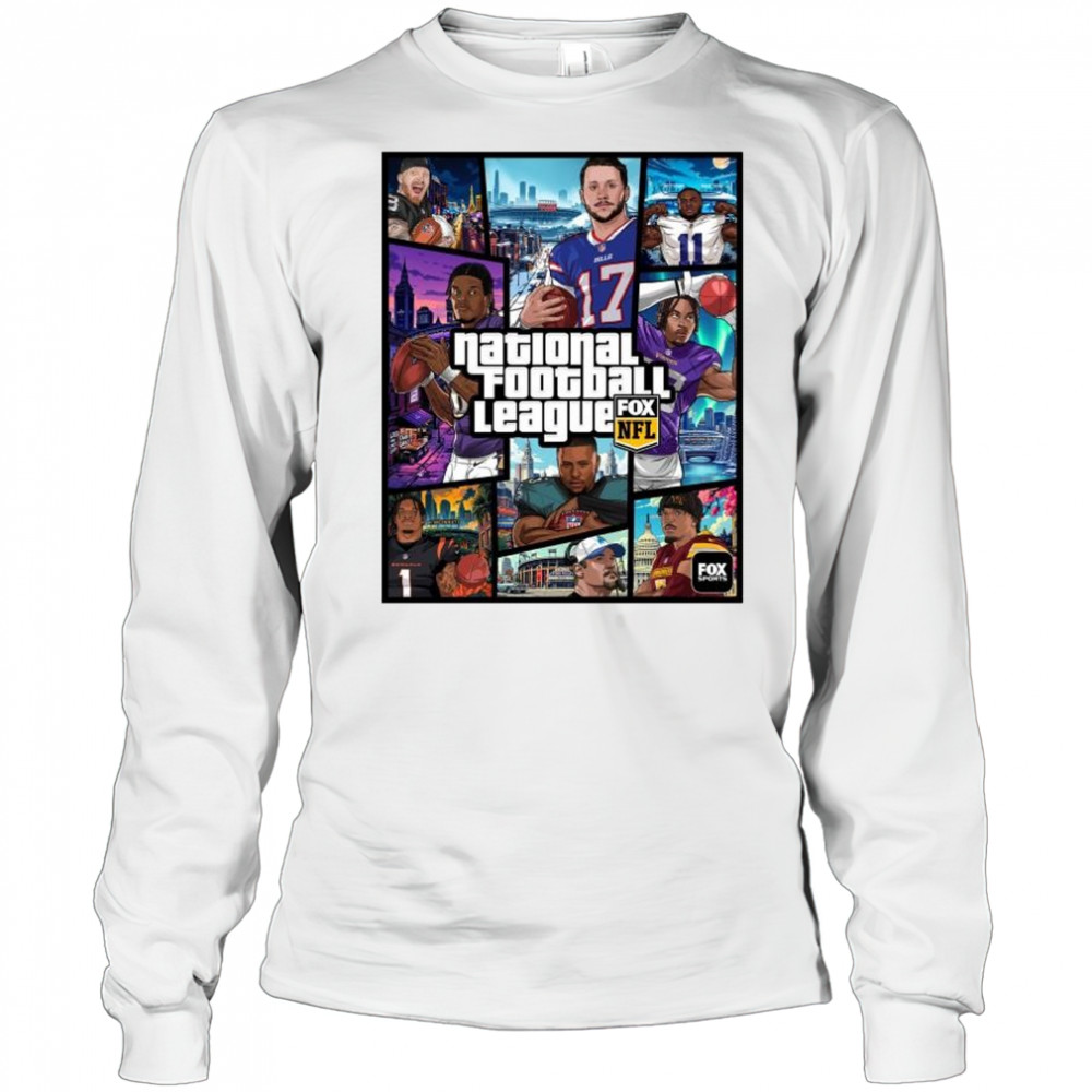 GTA VI NFL Edition National Football League 2026 t-shirt Long Sleeved