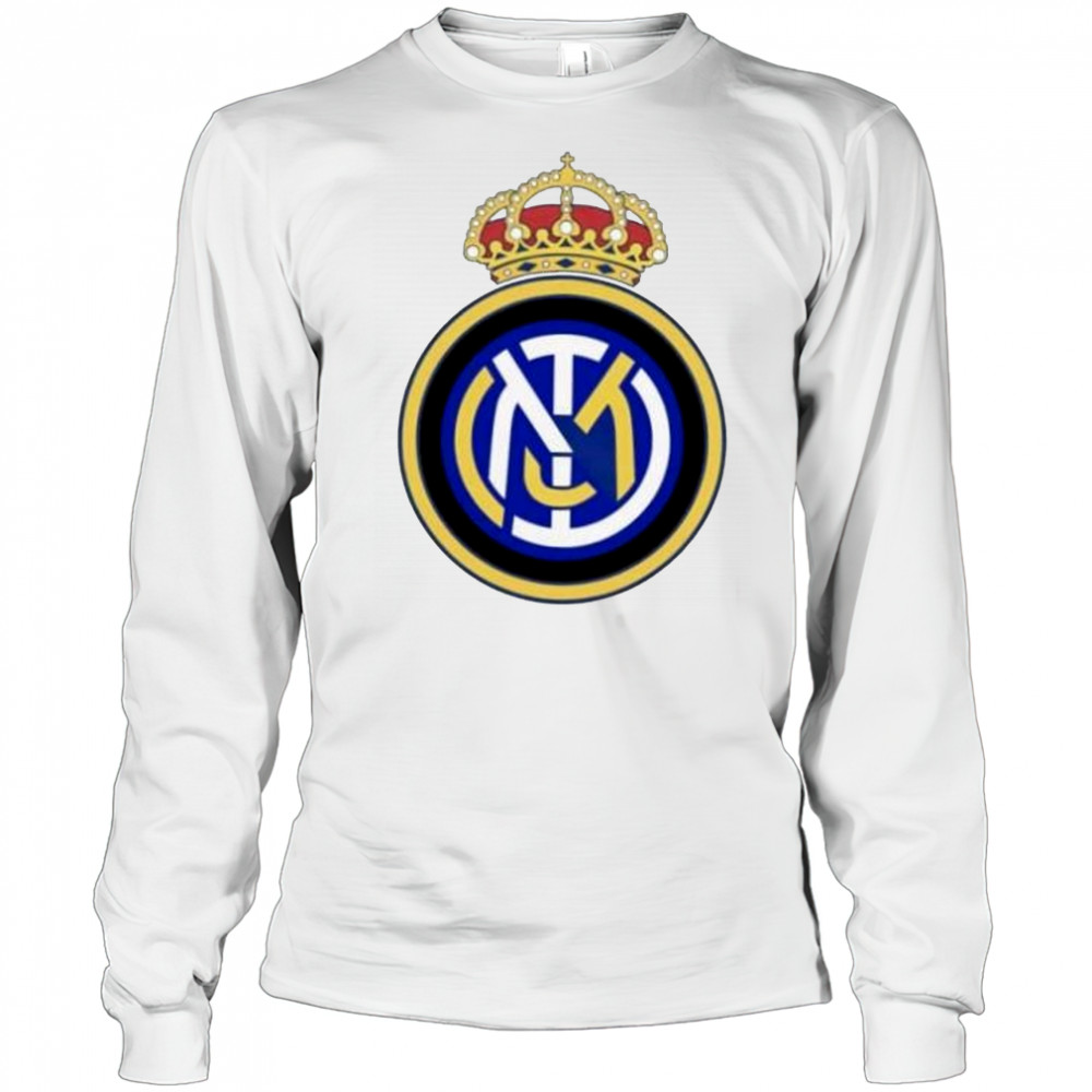Hala Madrid Real Madrid and Inter Milan logo mashup shirt Long Sleeved