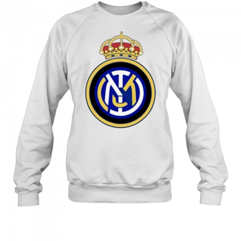 Hala Madrid Real Madrid and Inter Milan logo mashup shirt Sweatshirt