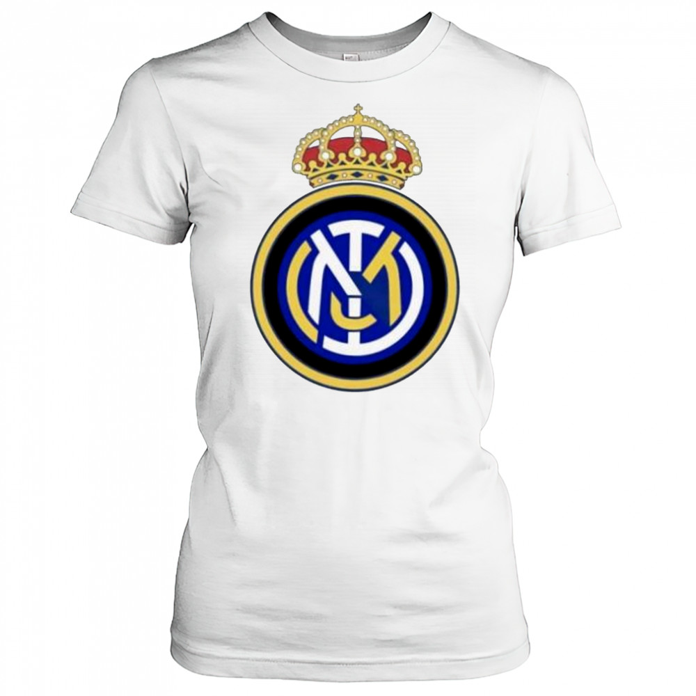 Hala Madrid Real Madrid and Inter Milan logo mashup shirt Women's T-shirt