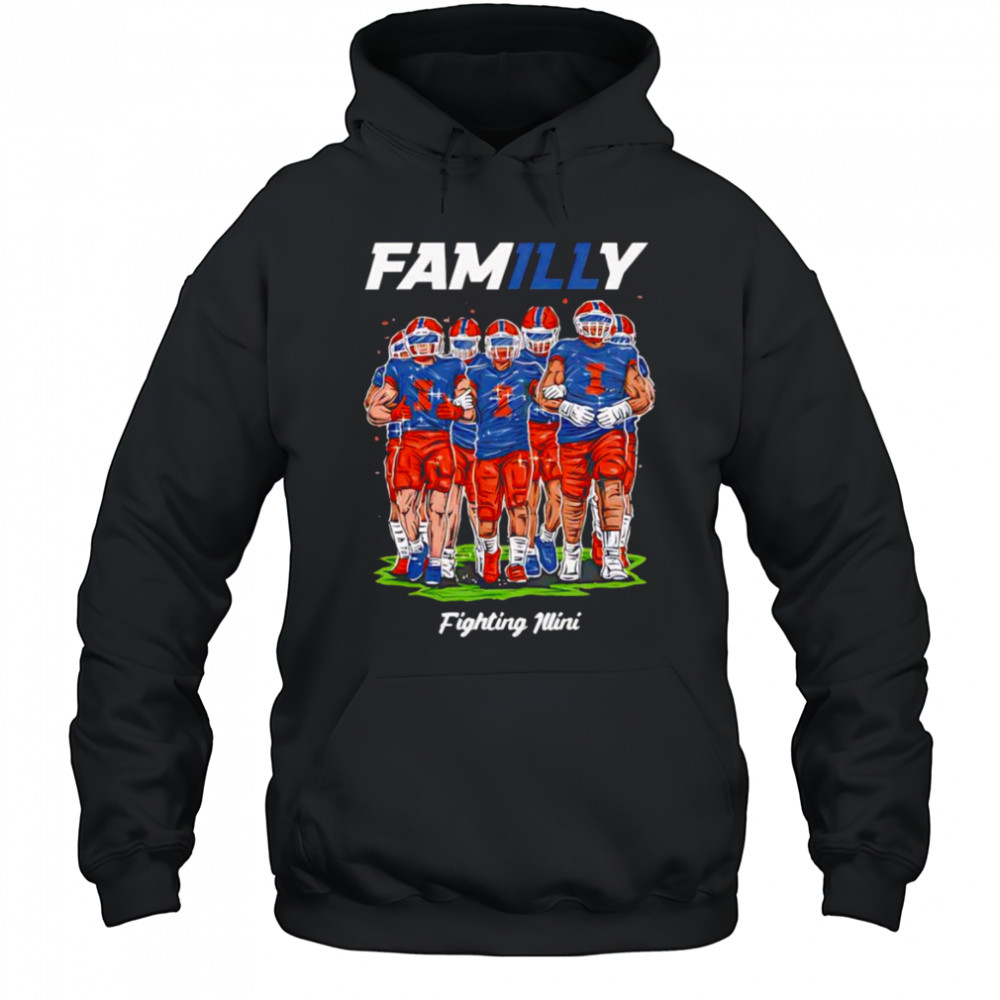 Illini FamILLy Hand Sketched shirt Hoodie