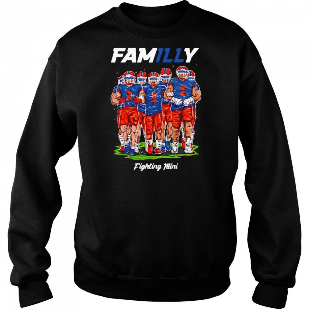 Illini FamILLy Hand Sketched shirt Hoodie