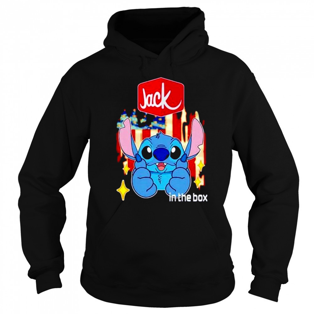Jack in the box Stitch US flag 4th of July shirt Sweatshirt
