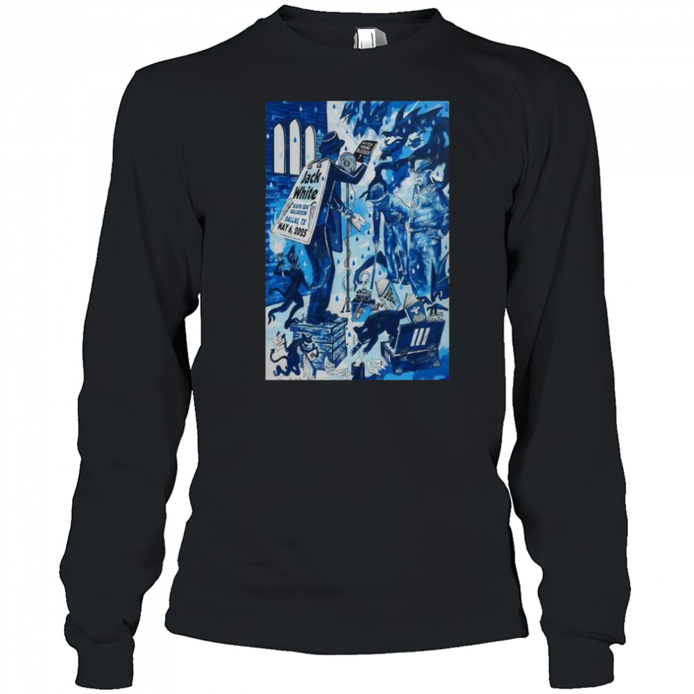Jack White At South Side Ballroom In Dallas, TX On May 6 2025 Tour t-shirt Long Sleeved