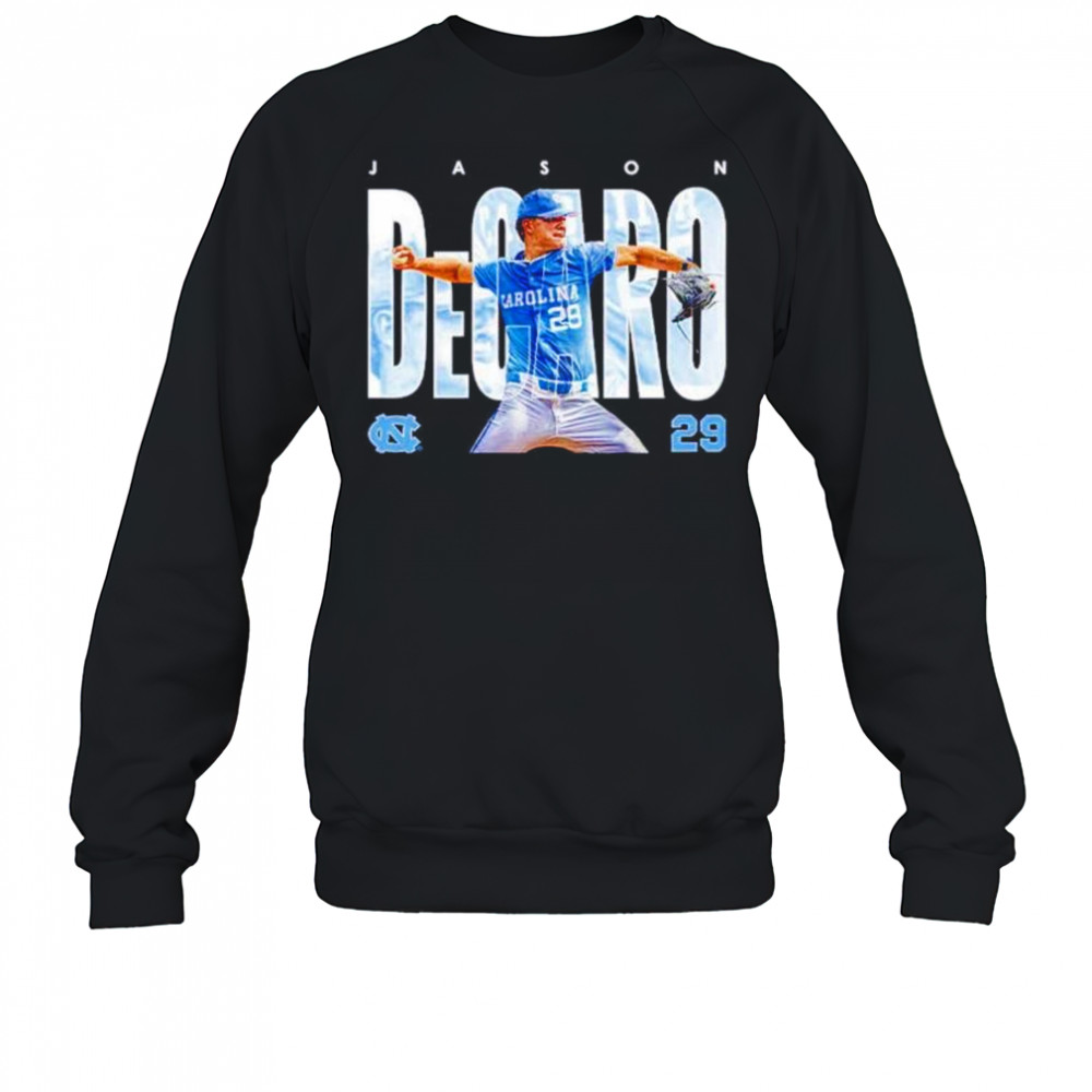 Jason DeCaro 29 North Carolina Tar Heels baseball shirt Sweatshirt