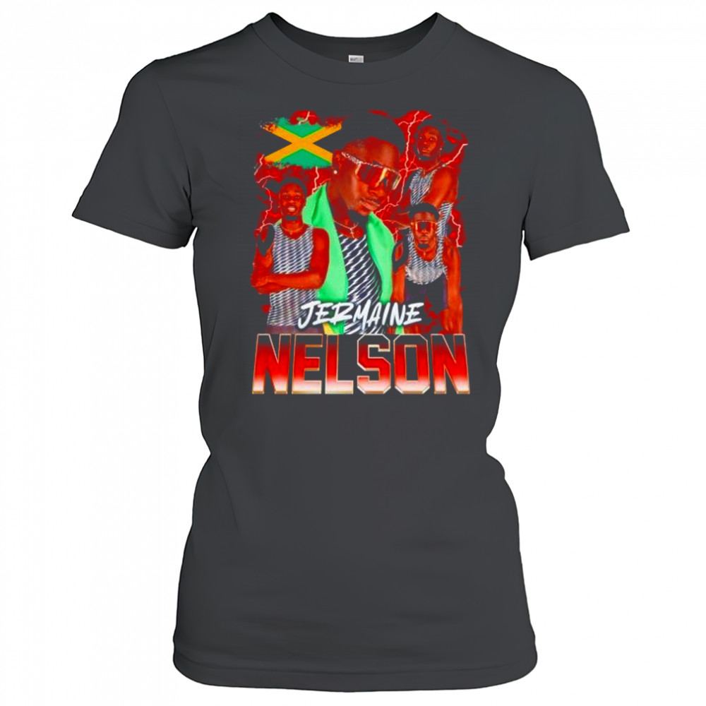 Jermaine Nelson player collage graphic shirt Women's T-shirt