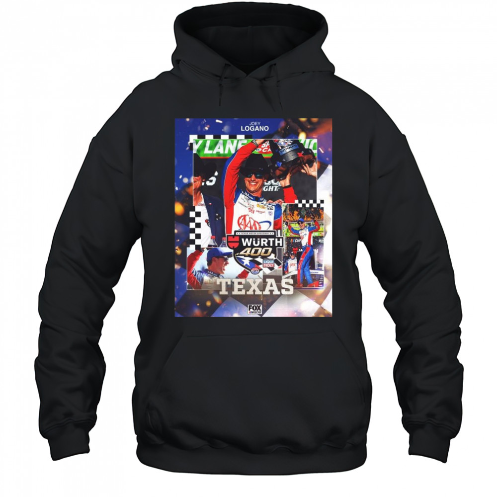 Joey Logano Nascar Cup Series Wins At Texas Motor Speedway Wurth 400 t-shirt Hoodie