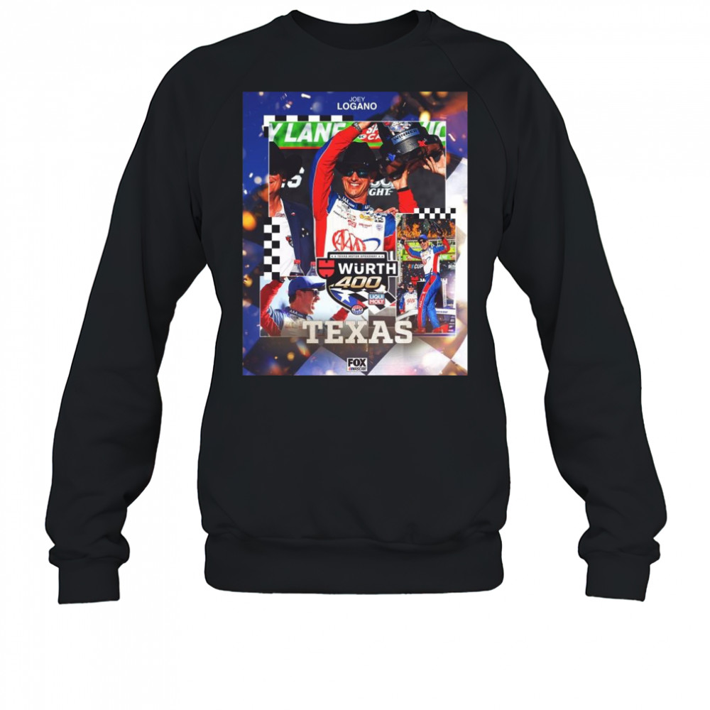 Joey Logano Nascar Cup Series Wins At Texas Motor Speedway Wurth 400 t-shirt Sweatshirt