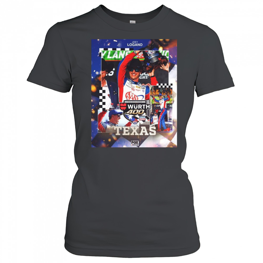 Joey Logano Nascar Cup Series Wins At Texas Motor Speedway Wurth 400 t-shirt Women's T-shirt