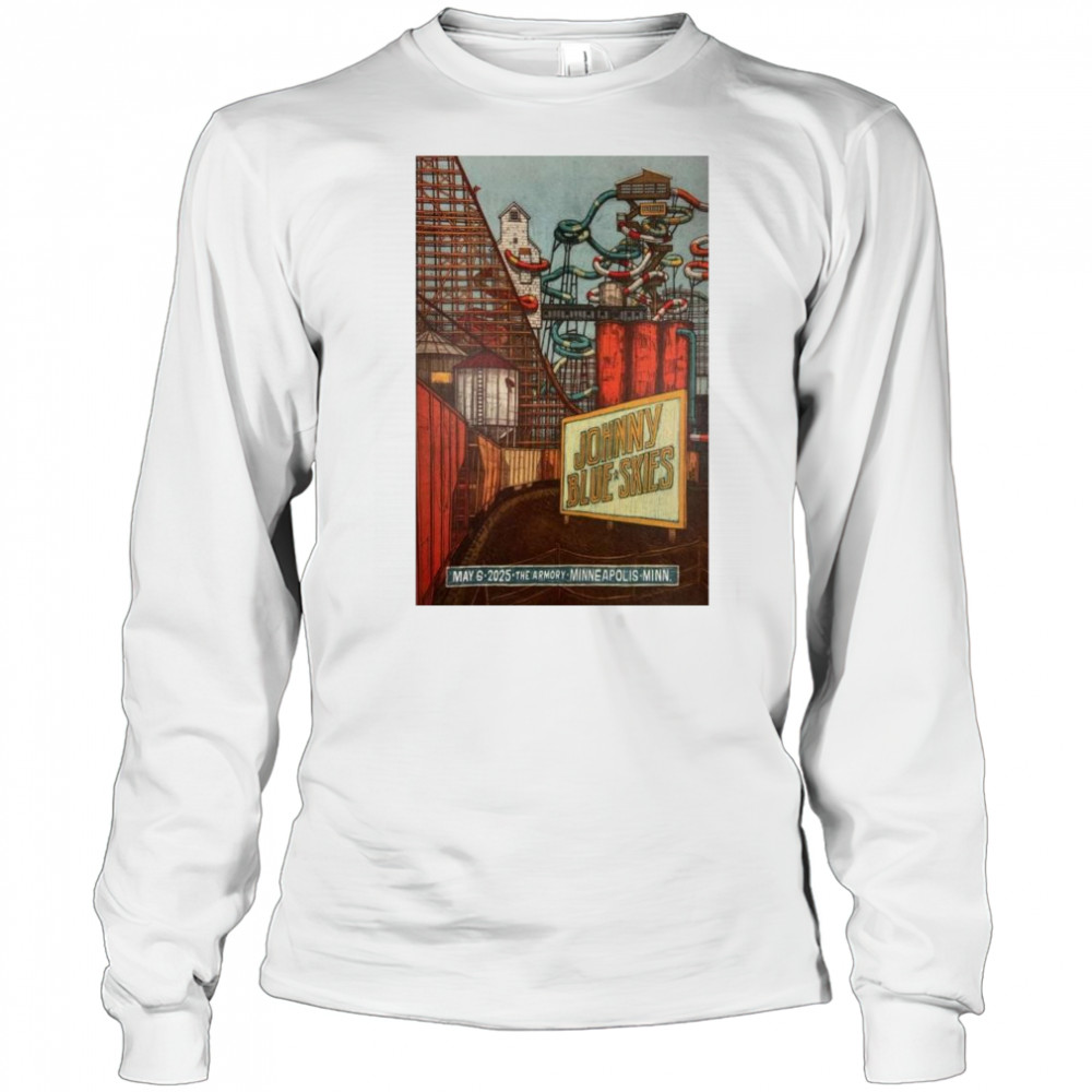 Johnny Blue Skies Tour May 6 2025 The Armory Minneapolis MN t-shirt Long Sleeved