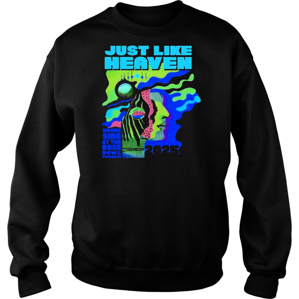 Just Like Heaven Time and Space Lineup Brookside At The Rose Bowl Pasadena 2025 t-shirt Hoodie